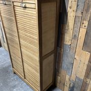 Meuble classeur à rideau double  chêne
