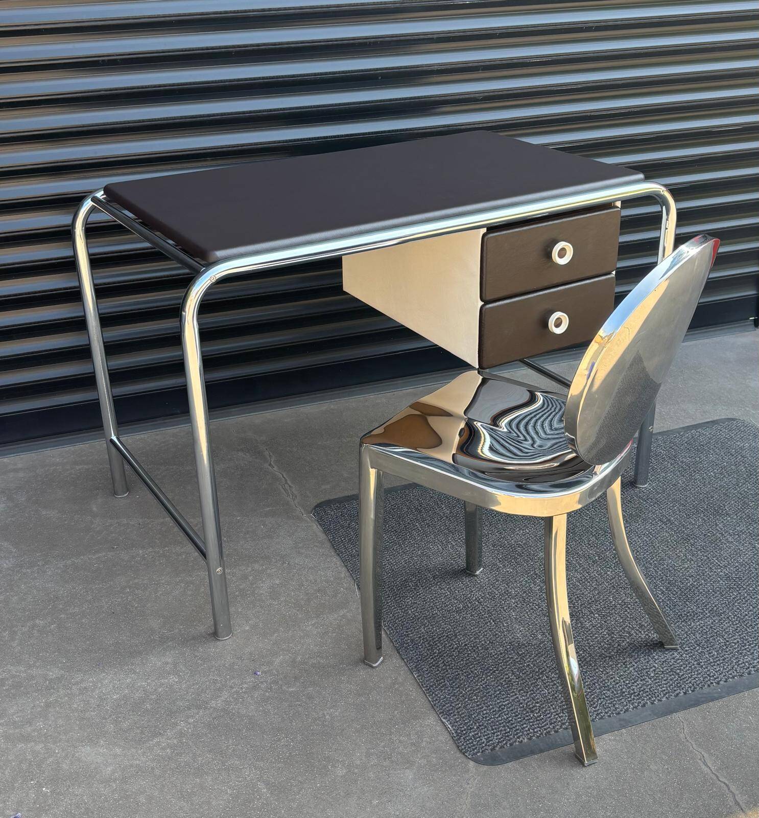 Chrome tubular desk