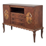 Buffet in marquetry of elm – Refined cabinetmaking work from 1940