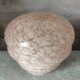 Lamp globe pink speckled glass