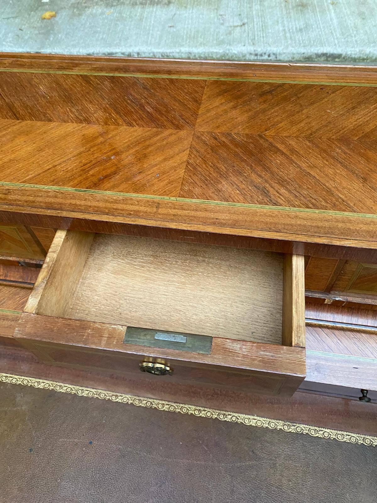 19th century wooden cylinder desk secretary