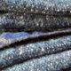 Blue ethnic hand-woven plaid