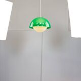 Italian Space Age Pendant in Brass and Acrylic Glass, 1970s