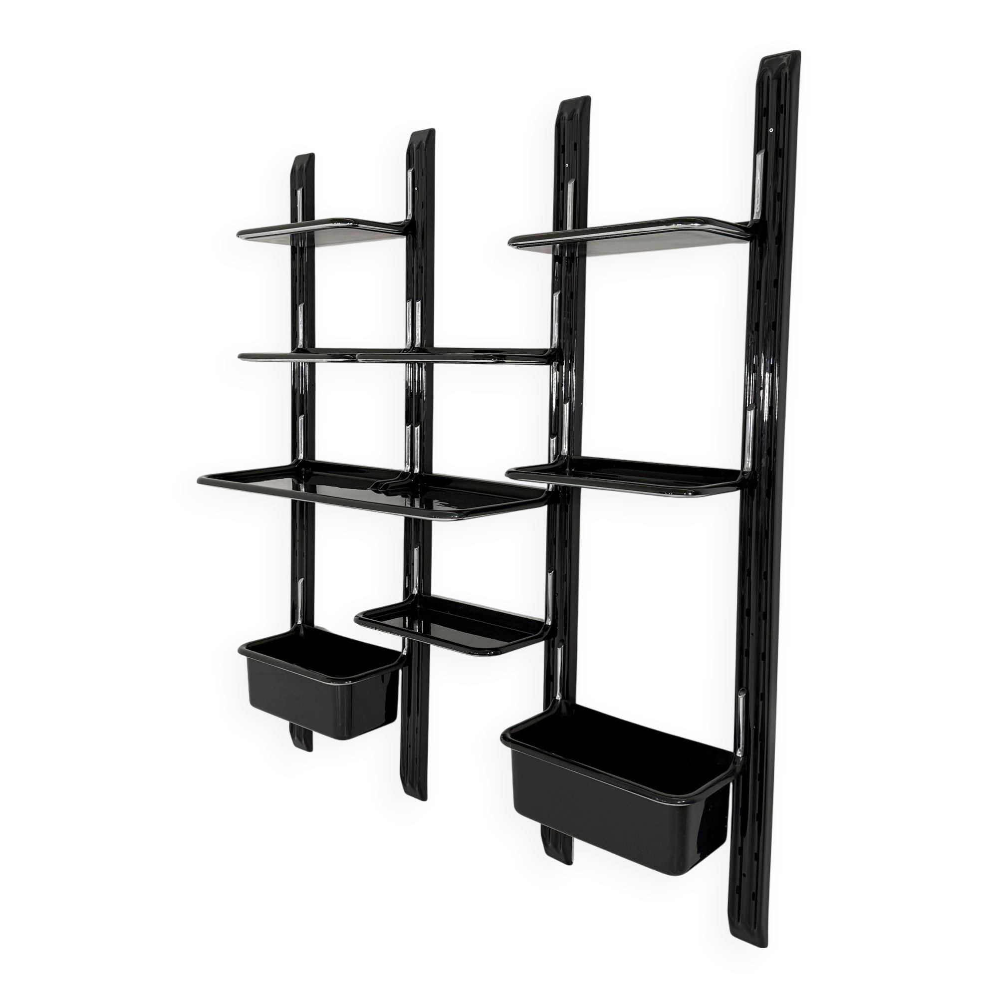 Speedy modular shelving unit by Alberto Rosselli for Saporiti, 1970