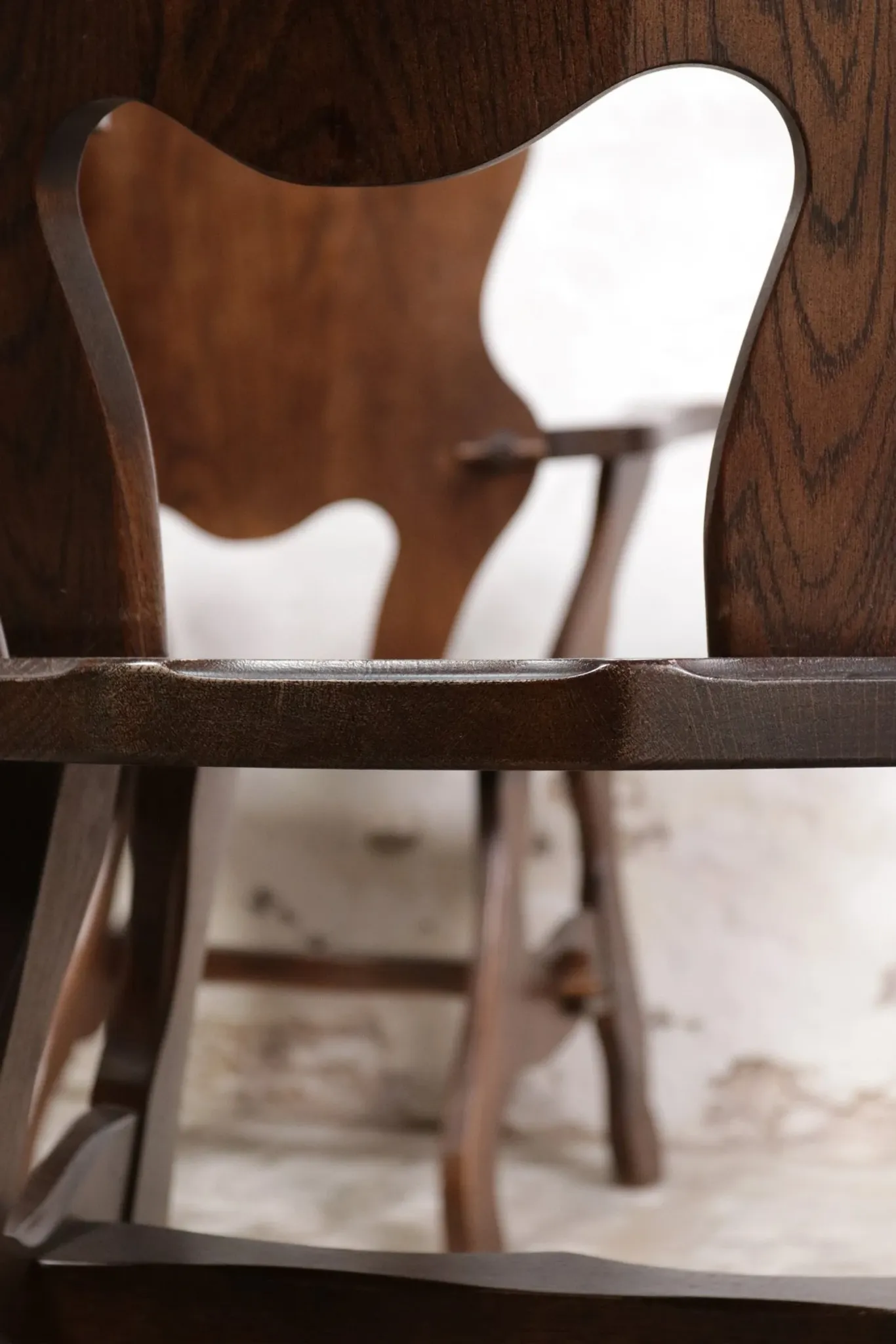 Story book brutalist wabi sabi oak fireplace lounge chairs