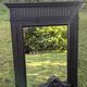 19th-19th Century Trumeau Mirror with Shabby Patina