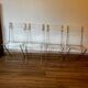 Set of 4 plexiglass folding chairs by Yonel Lebovici and Bernard Berthet 1970