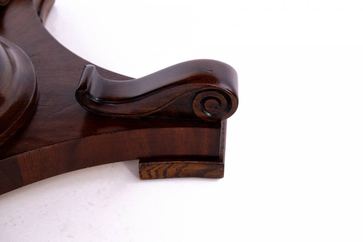 Mahogany table - bench, Northern Europe, around 1900. After renovation.