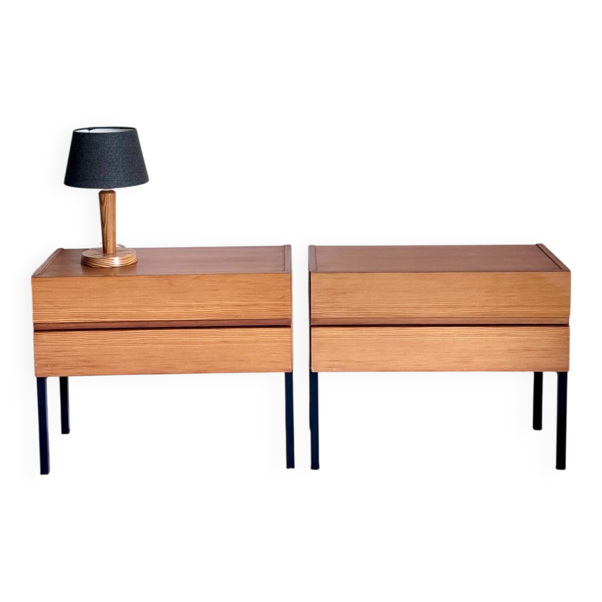 Vintage nachtkastjes minimalistisch jaren 60