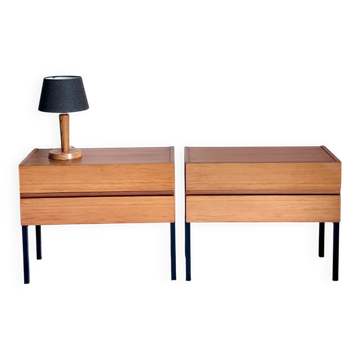 Vintage bedside tables minimalist 1960s