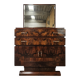 1940s Art Decò sideboard in walnut burl with mirror