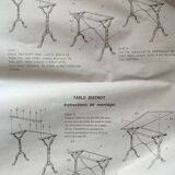 Cast iron and marble bistro table