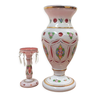 1960 vase and candlestick, Czechoslovakia