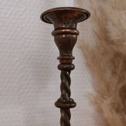 Old brass candle holder