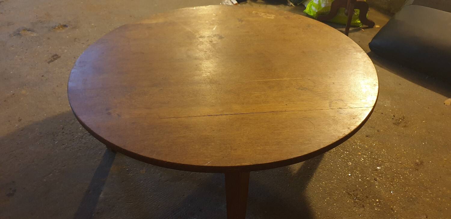 Solid oak coffee table