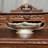 Louis XV-style vase. Silver plated.
