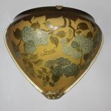 Pair of Gallé wall lights in glass paste (Tip)