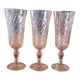 3 Rosaline champagne flutes