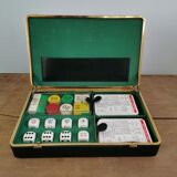 Leather box for playing cards and other games