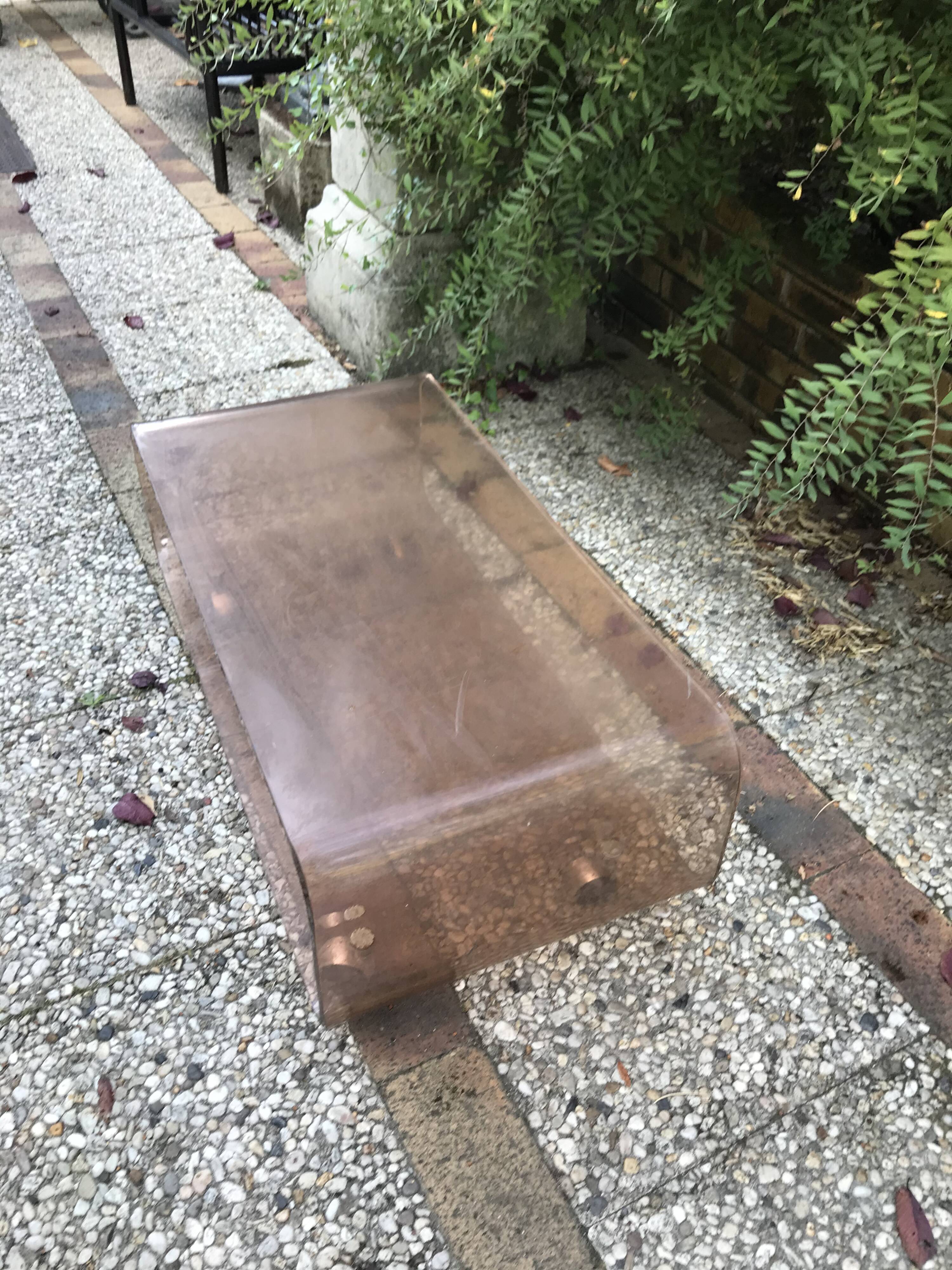 Plexiglas coffee table