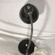 Lamp 70 vintage Brown metal and chrome years flexible table