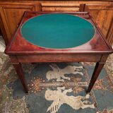 Game table board wallet sofa back mahogany console Napoleon III