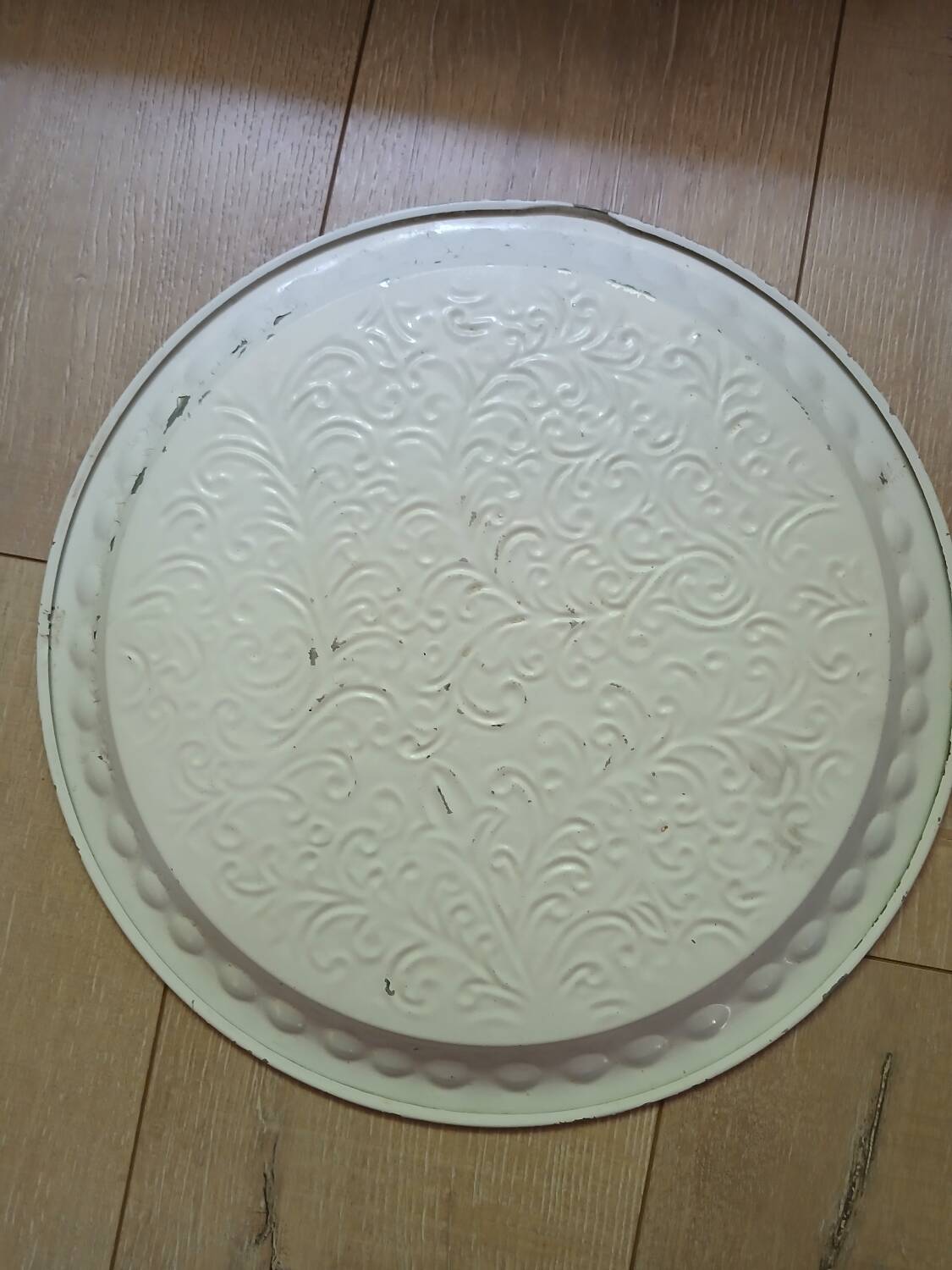 Old metal tray