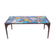 Ceramic mosaic tile coffee table with bird motif, 1970s