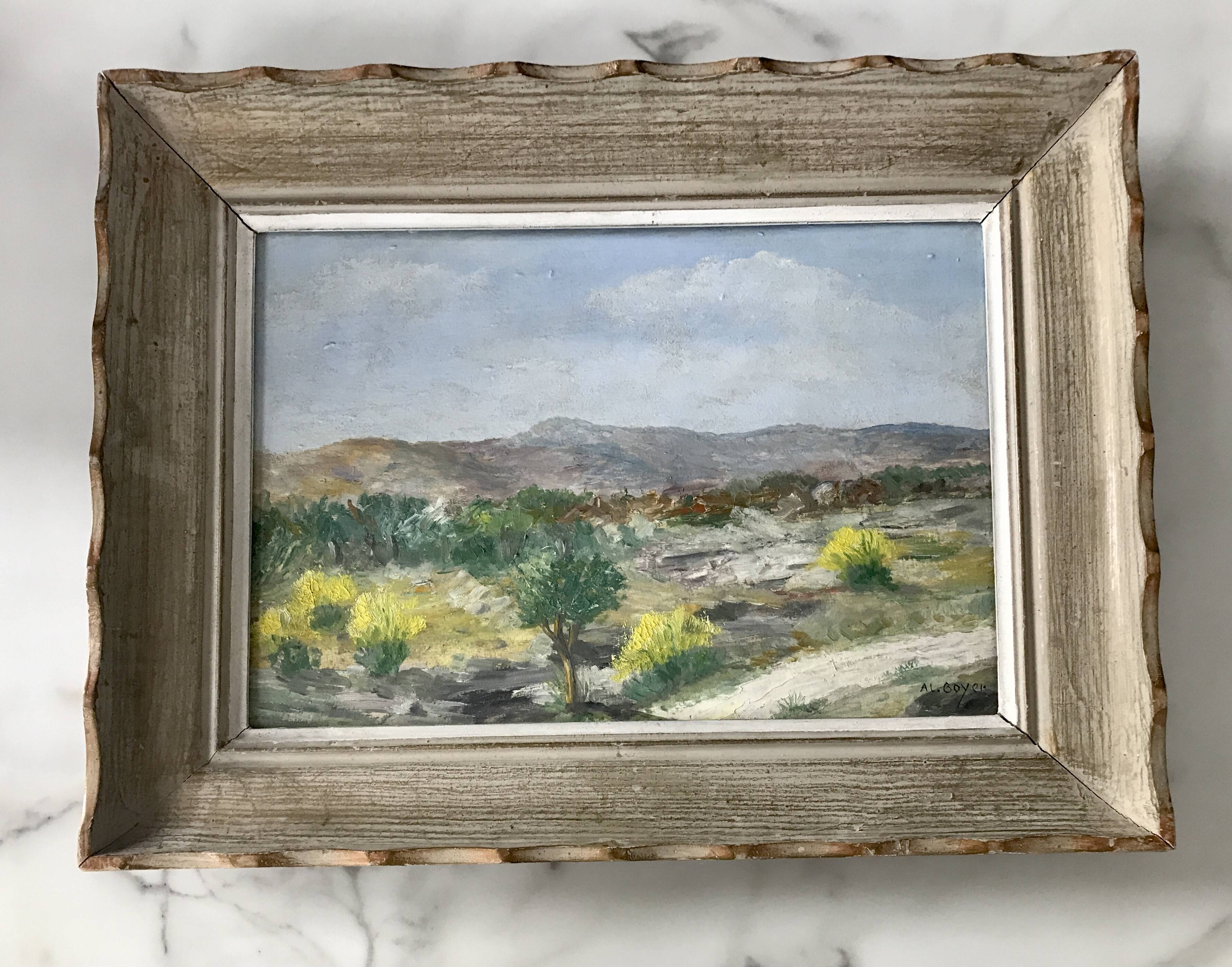 Old oil painting Genets 1964