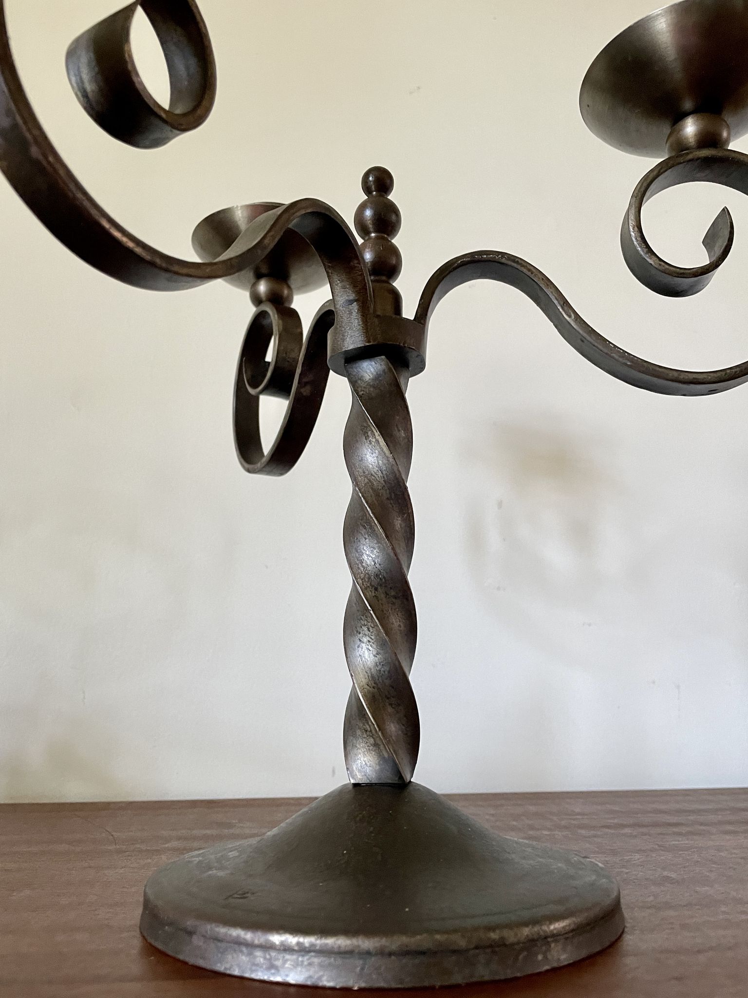 Pair of brutalist candelabra by Charles Piguet 1930