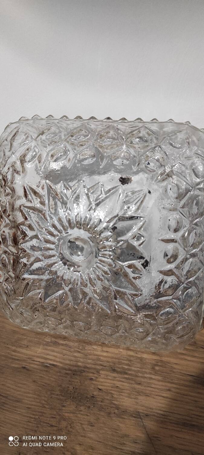 Duo vintage glass ceiling light