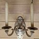regency style wall light silver bronze
