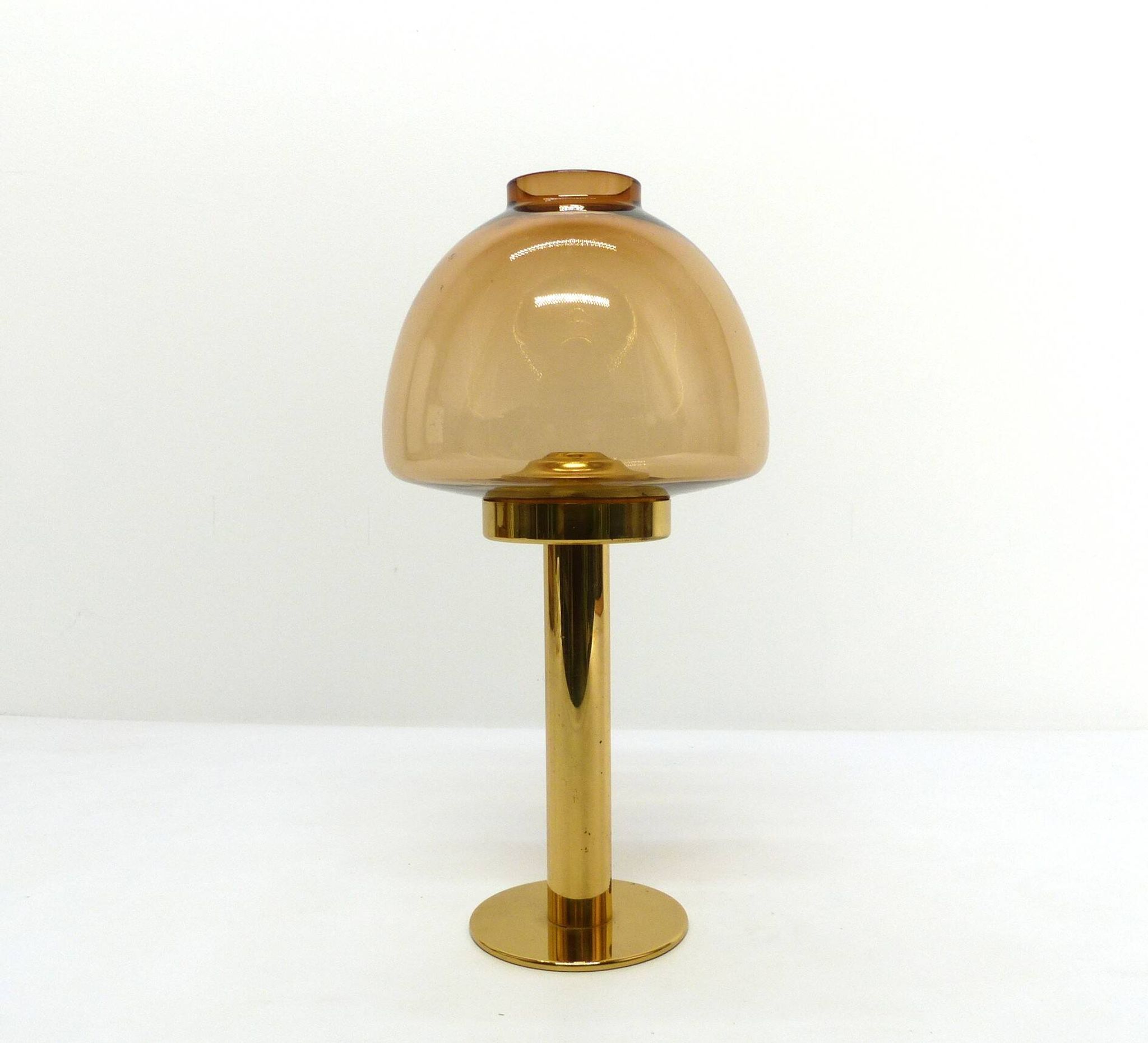 Scandinavian candle holder Hans-Agne Jakobsson Claudia honey L10232 1960