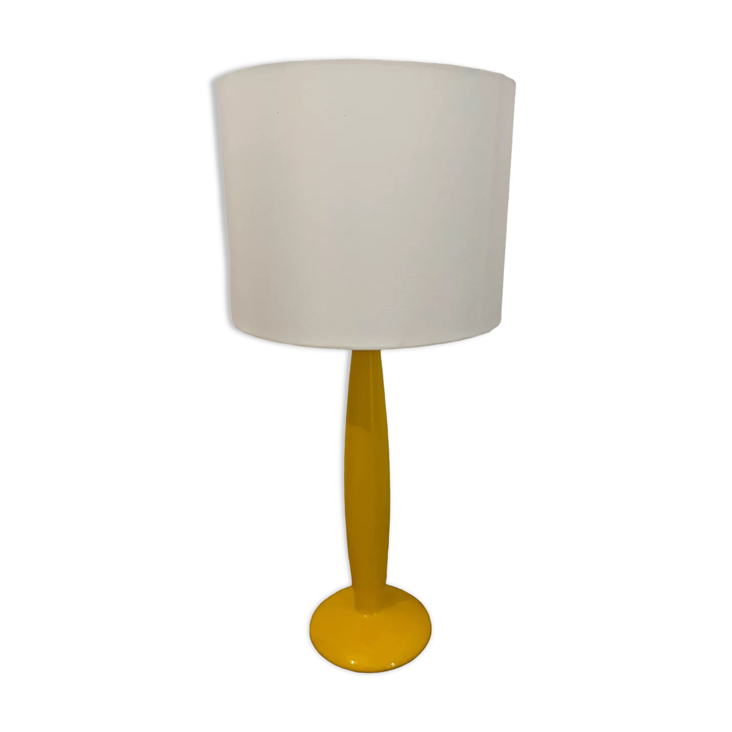 Kostka yellow ceramic lamp