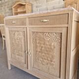 Art Deco buffet in pink marble