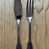 Silver plated fish service