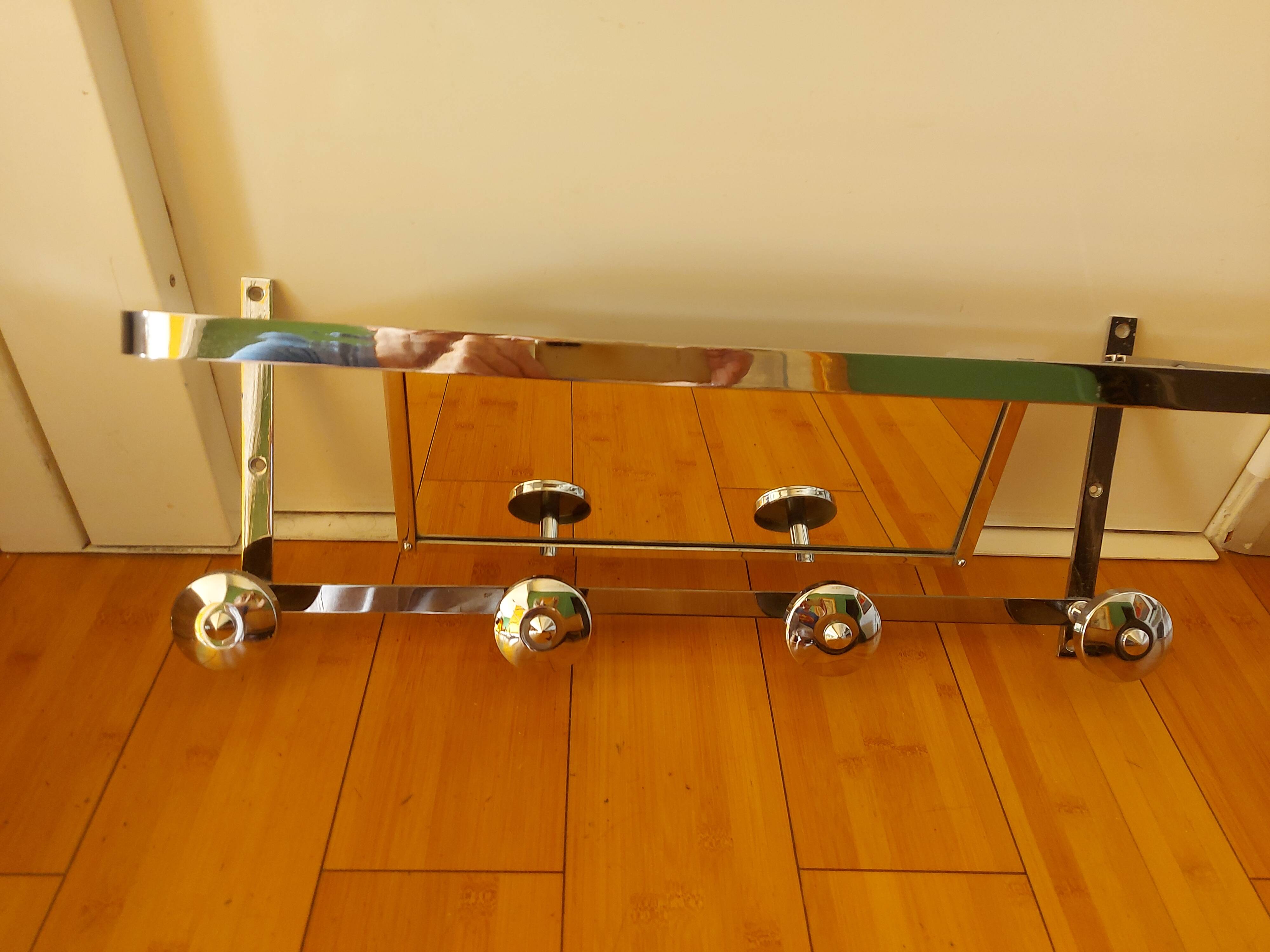 Wall-mounted mat rack, 40's hat rack