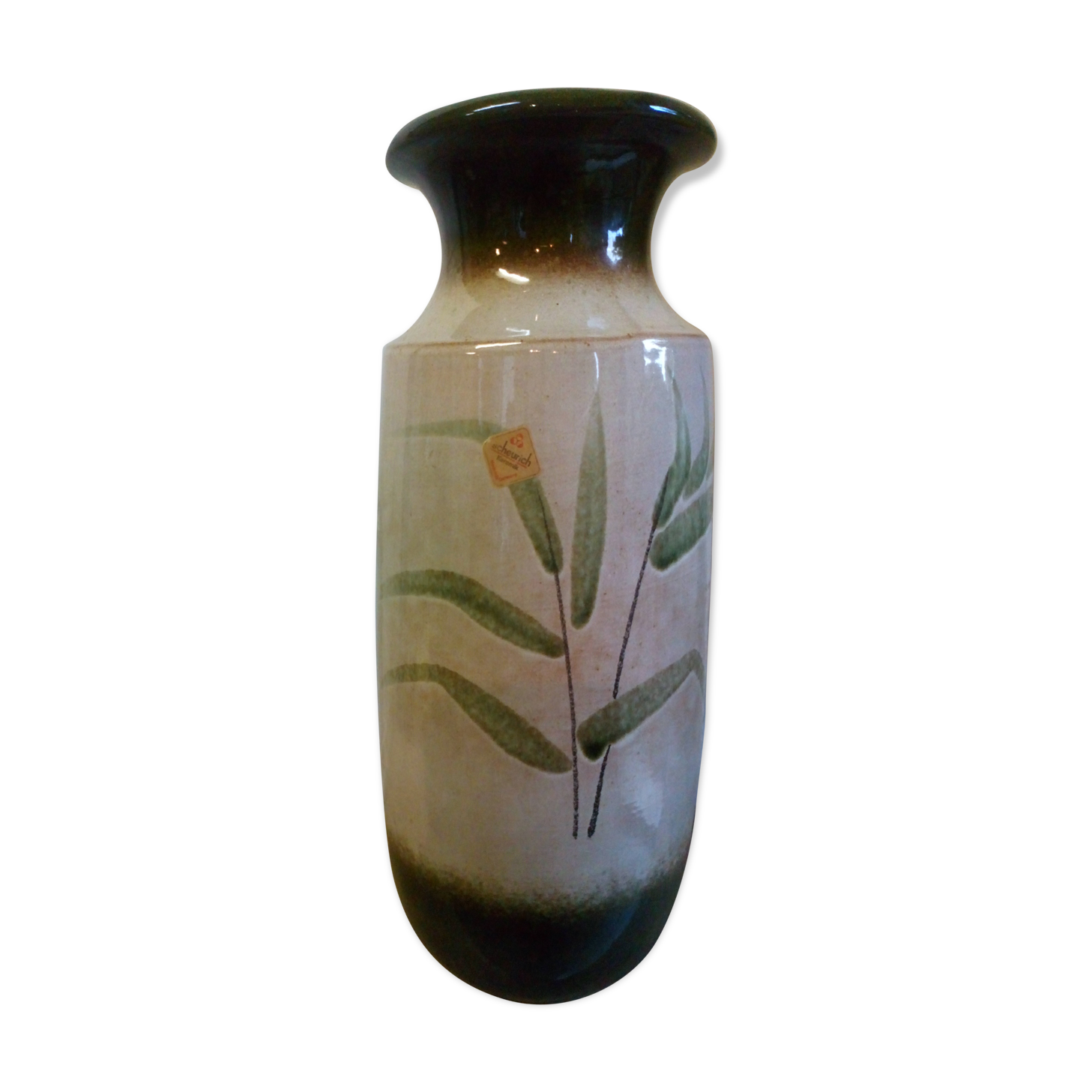 Vintage West Germany ceramic bamboo vase