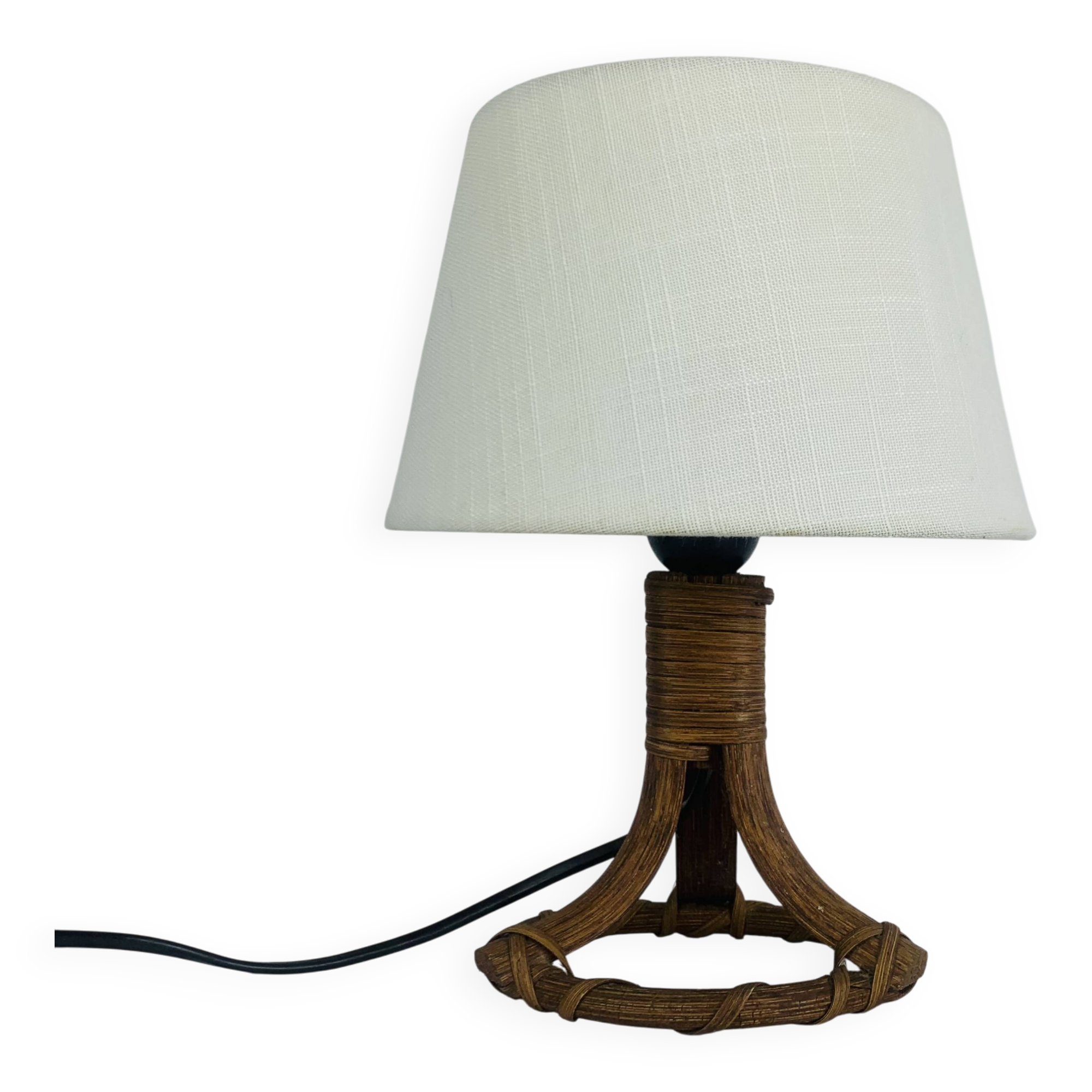 Vintage rattan lamp, 1960s