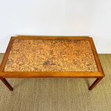 Scandinavian coffee table in copper, 1960.