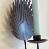 Brown patina wall candle holder