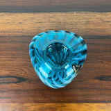 Handcrafted blue glass vase by Phoenician Glass Malta