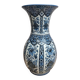 Vase vintage Delfia bleu et blanc – Grand modèle floral – Esprit Delft / hollandais