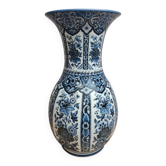 Vintage blue and white Delfia vase – Large floral model – Delft/Dutch spirit