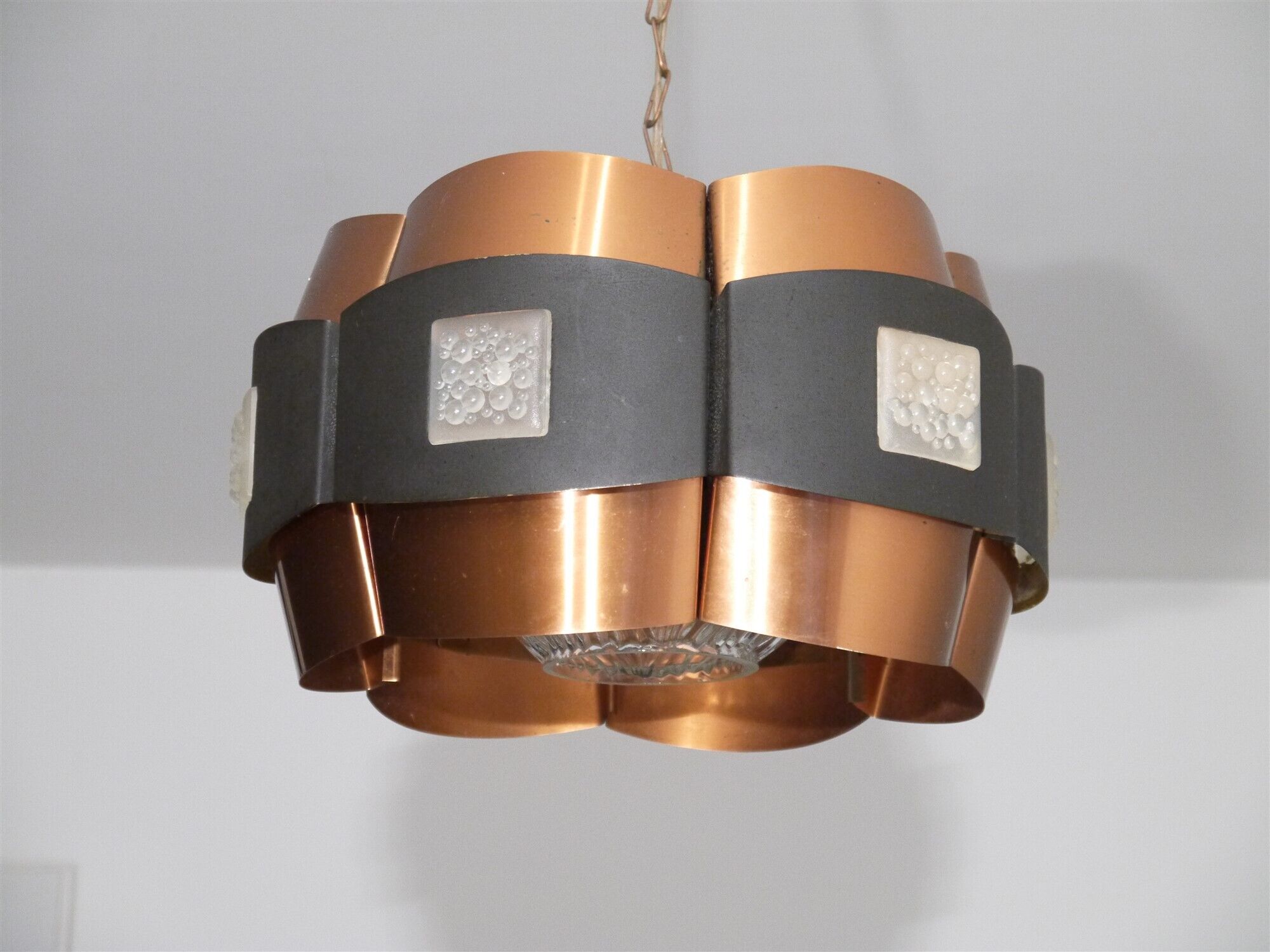 Danish hanging lamp copper Werner Schou for Coronell