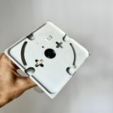 Vintage White Metal Wall/Ceiling Lamps by Rolf Krüger for Staff, 1970s Germ