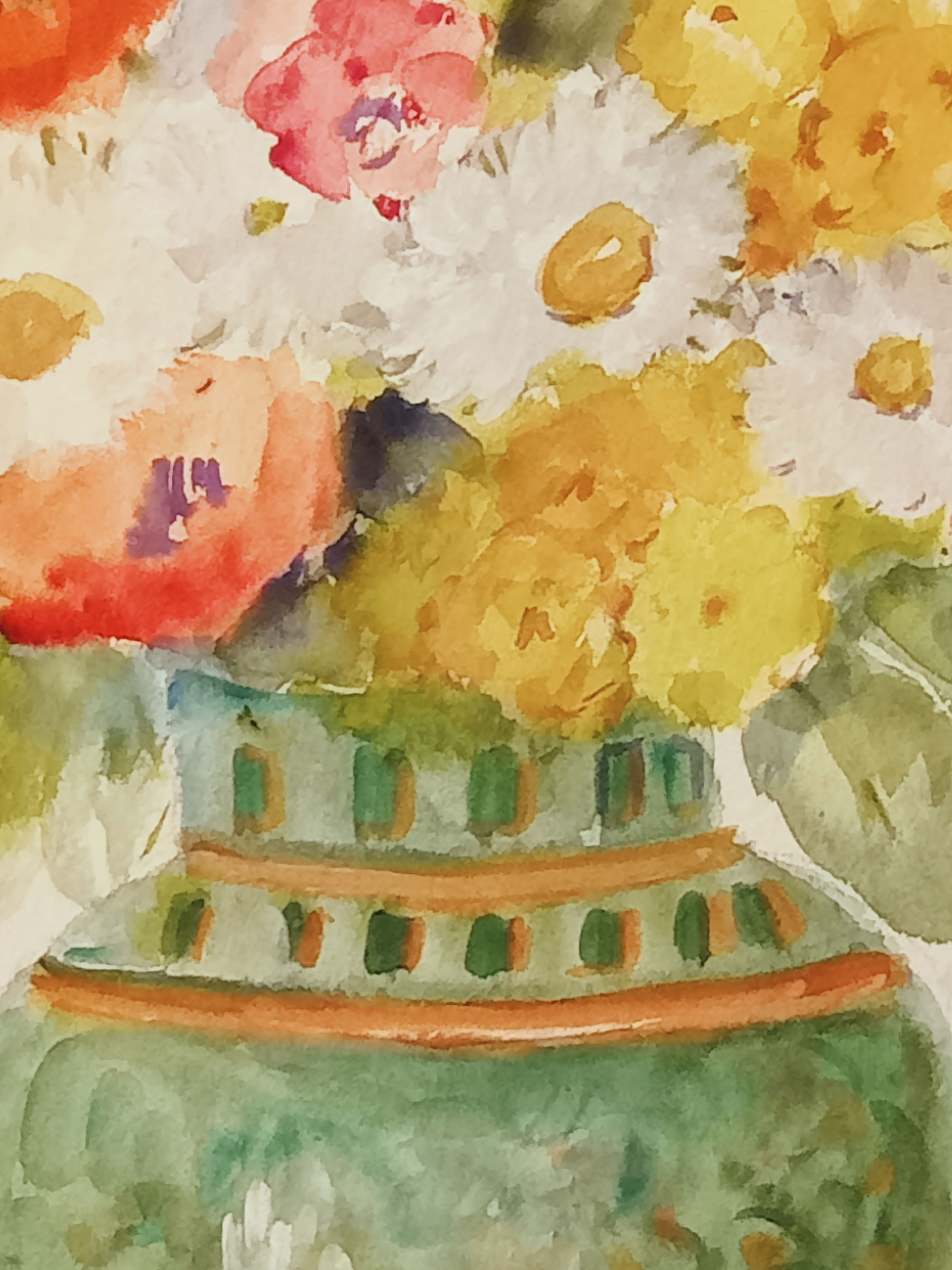 Original watercolor Louise Picard