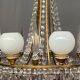Lustre de style Empire. Cristal massif, bronze.