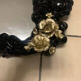 Renovated rococo style porcelain mirror