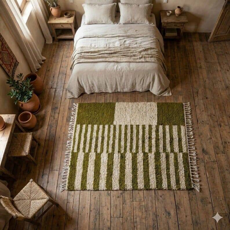 Tapis berbère fait main artisanale traditionnelle taille 150/250 cm